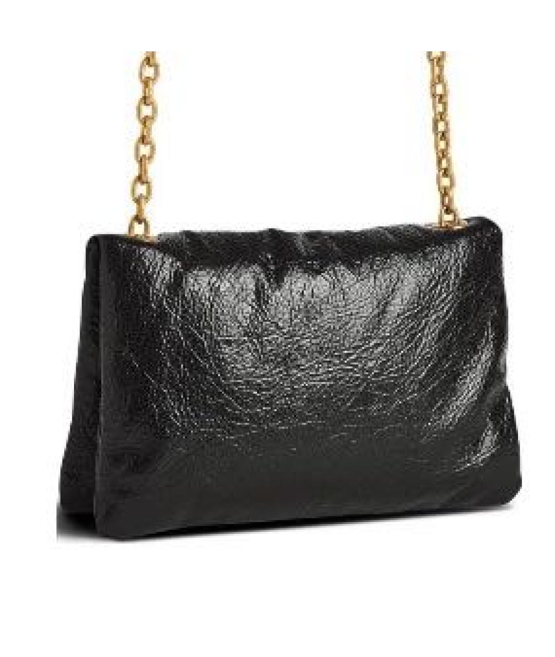 BALENCIAGA Черная кожаная сумка через плечо, фото 3