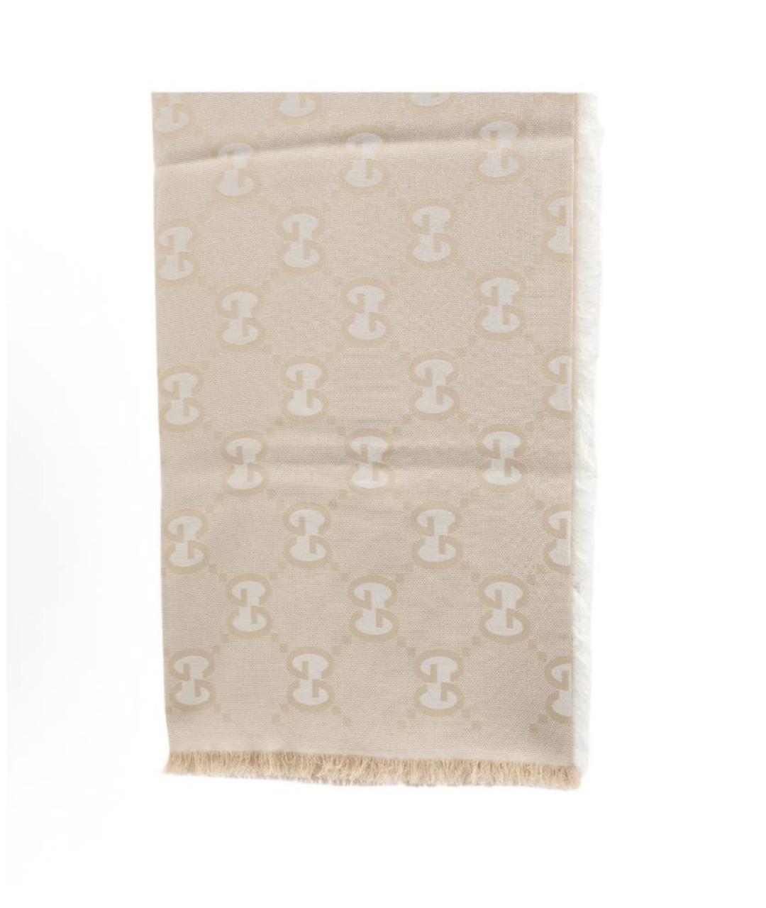 GUCCI Бежевый хлопковый платок, фото 1