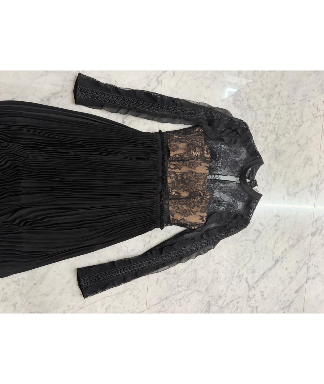 SELF-PORTRAIT Черное кружевное вечернее платье, фото 2