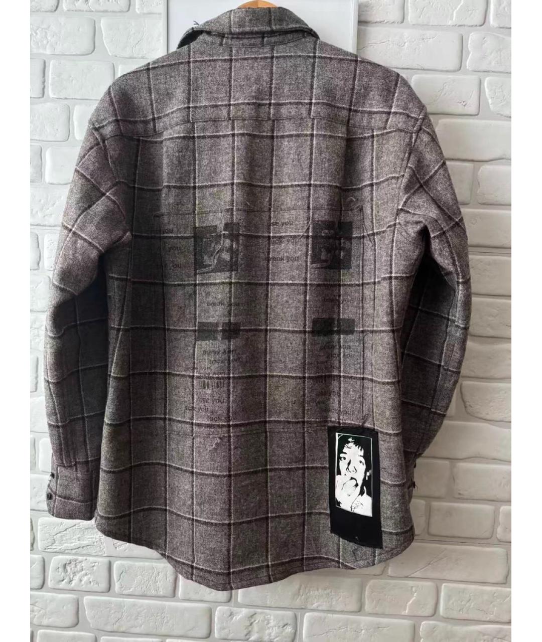 Enfants Riches Déprimés Серая шерстяная кэжуал рубашка, фото 2