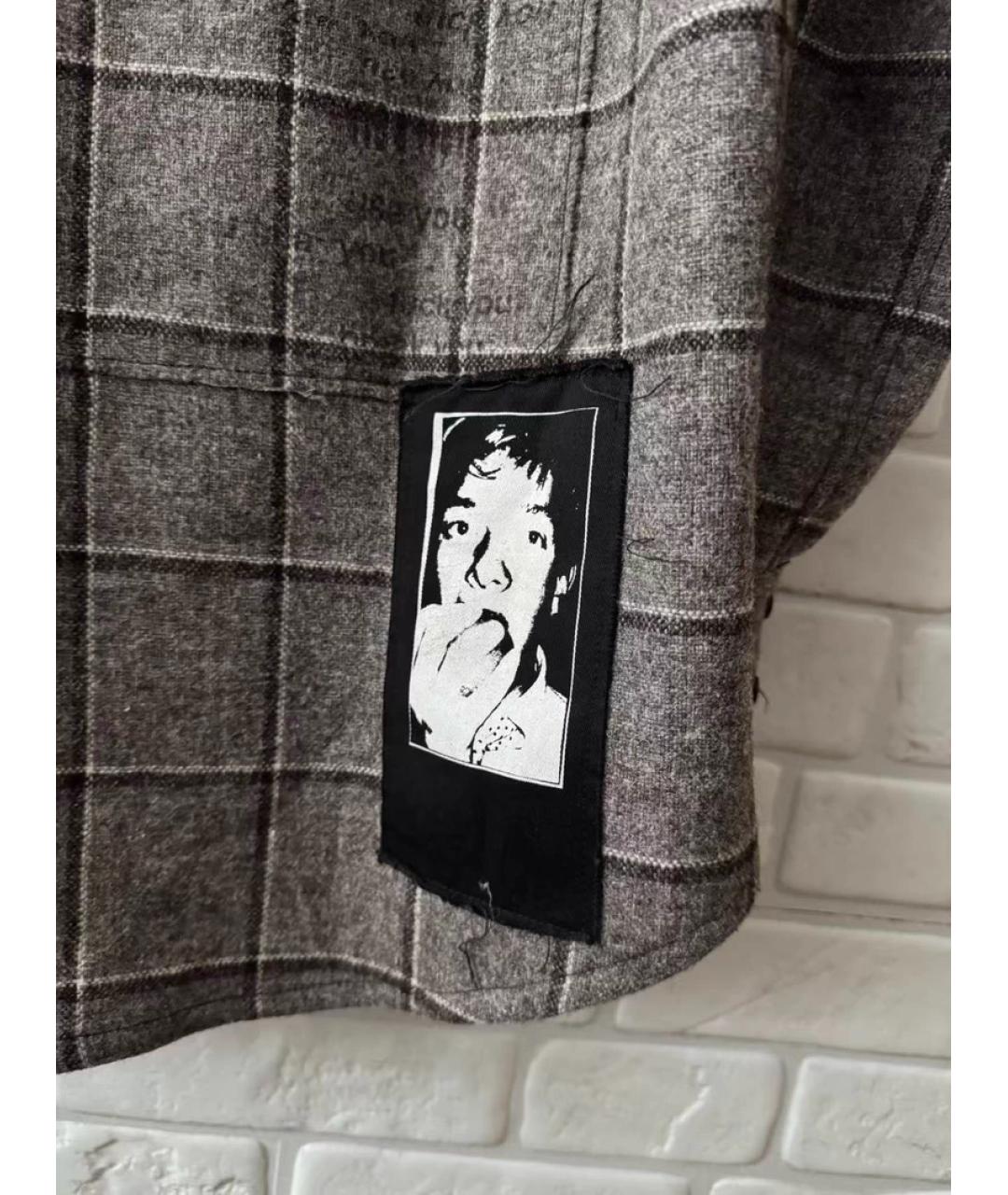 Enfants Riches Déprimés Серая шерстяная кэжуал рубашка, фото 5