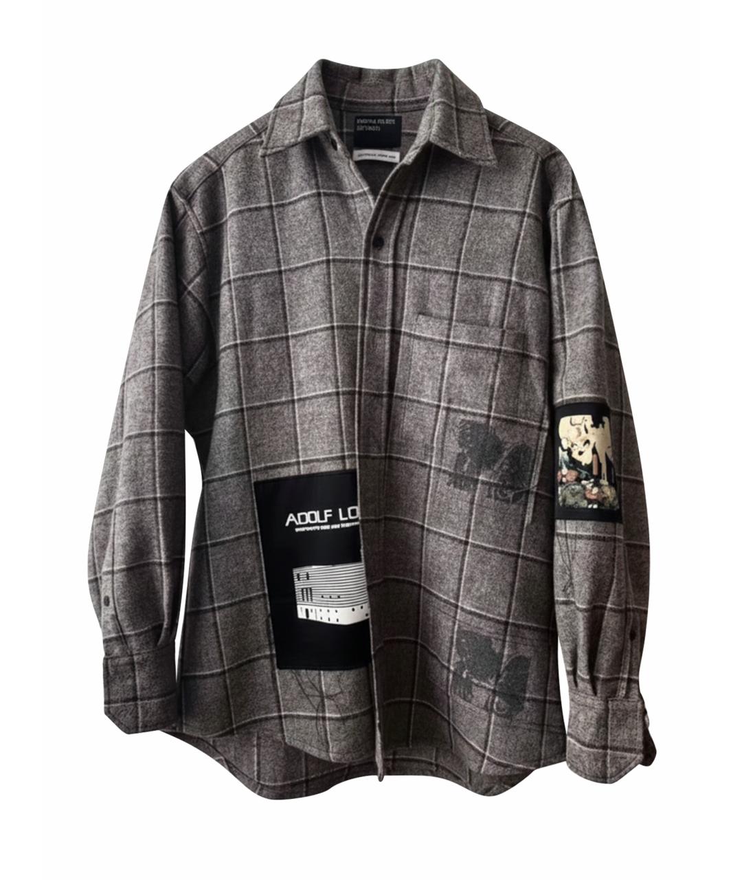 Enfants Riches Déprimés Серая шерстяная кэжуал рубашка, фото 1