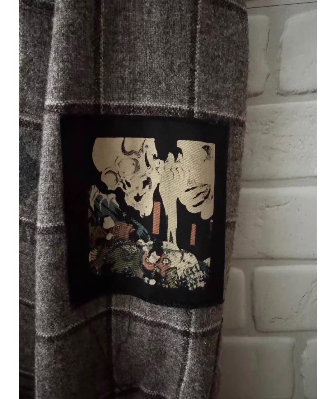 Enfants Riches Déprimés Серая шерстяная кэжуал рубашка, фото 4