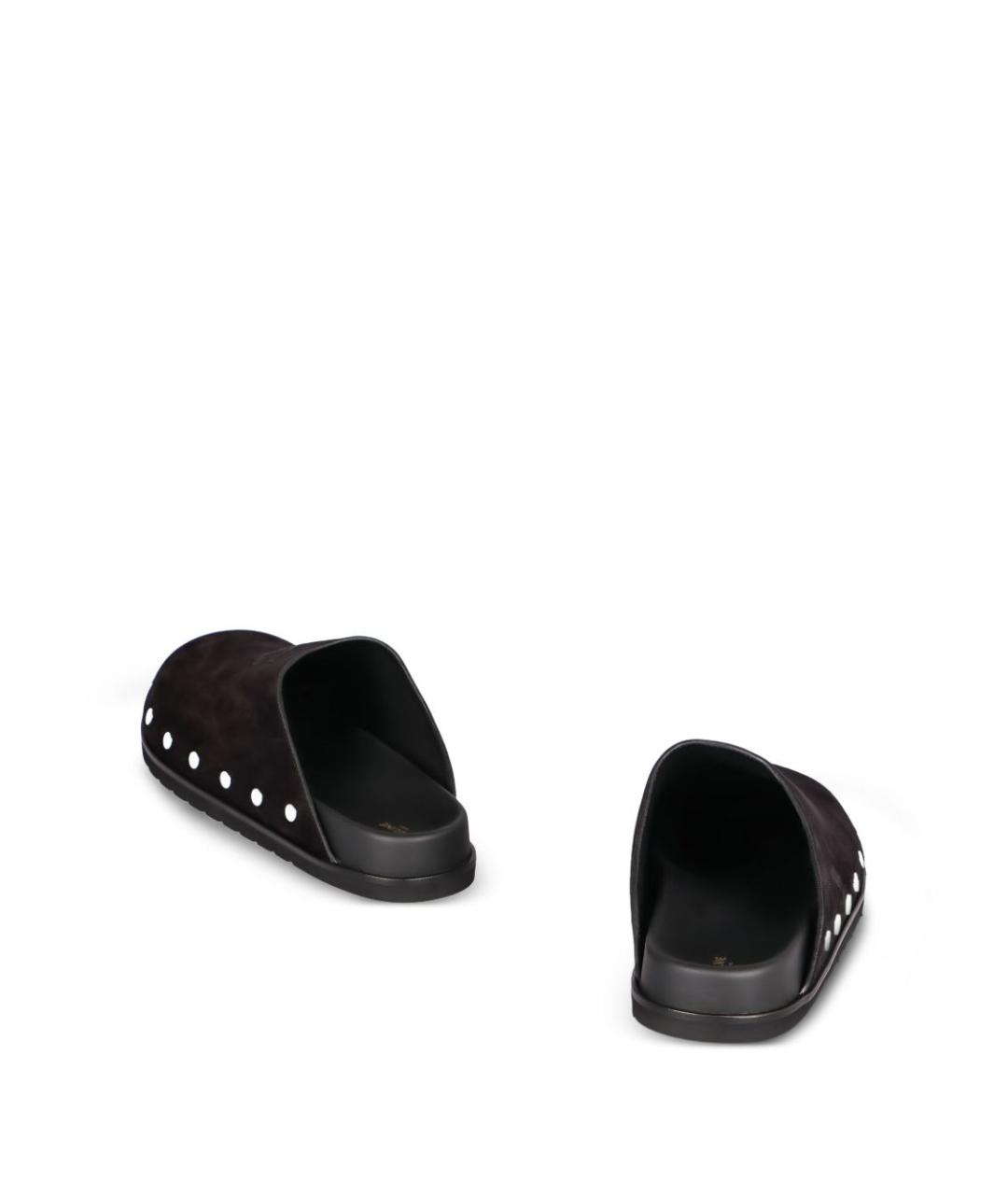 CELINE Черные замшевые шлепанцы, фото 2