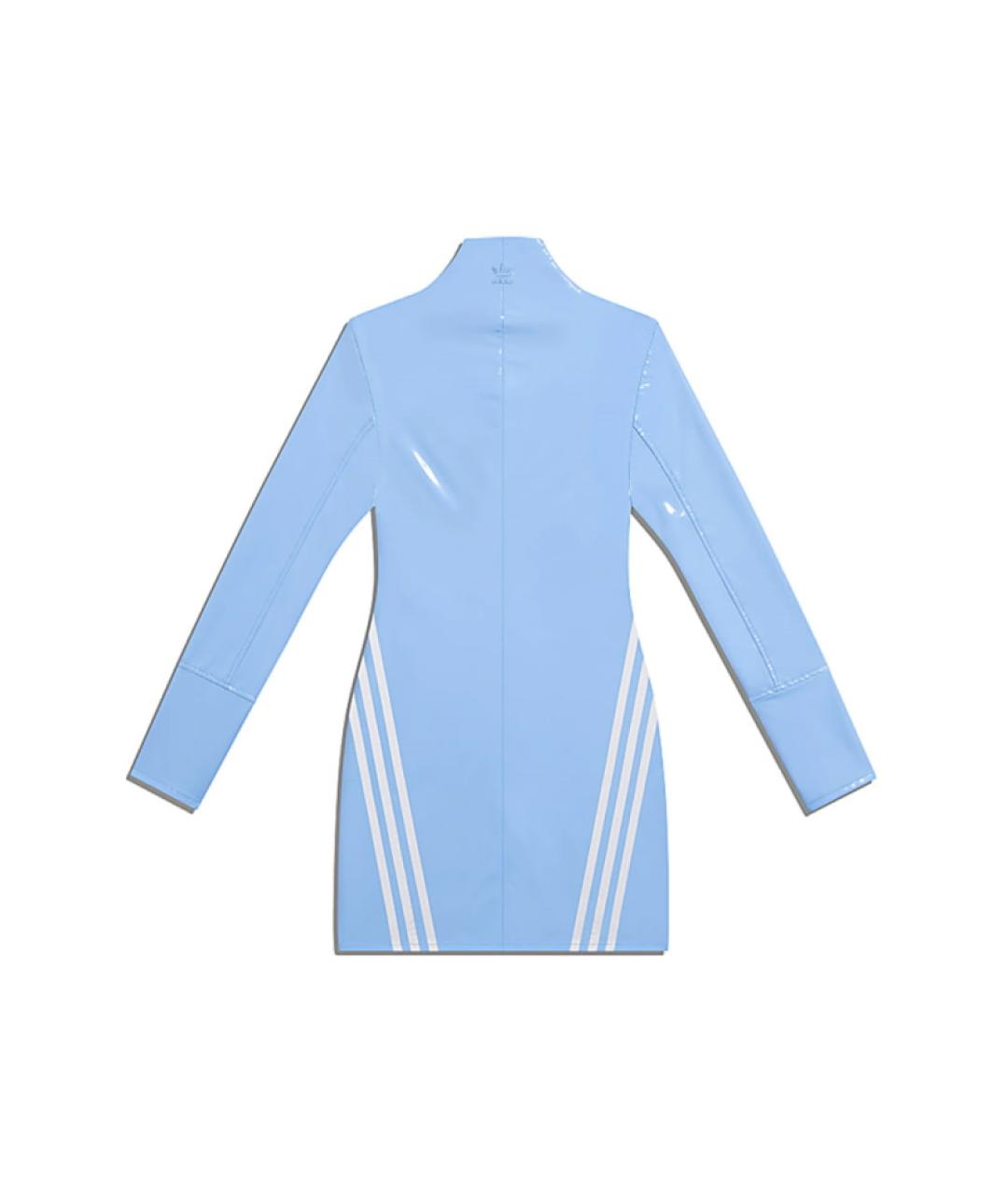 ADIDAS Голубое полиэстеровое повседневное платье, фото 2