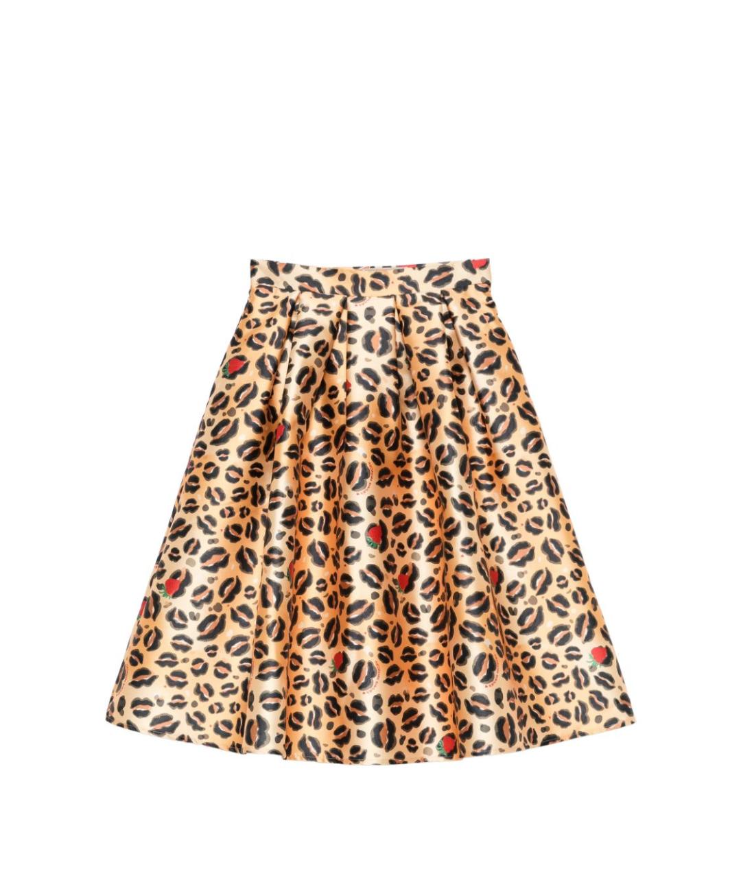 ALESSANDRO ENRIQUEZ Бежевая юбка миди, фото 1