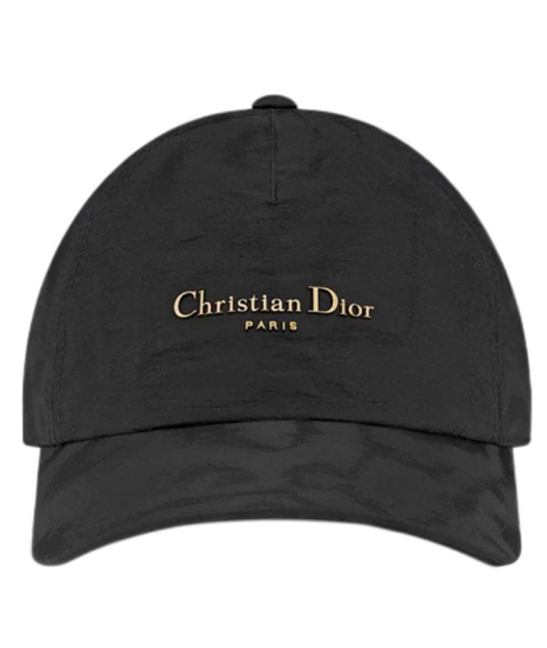 CHRISTIAN DIOR Черная хлопковая кепка, фото 3