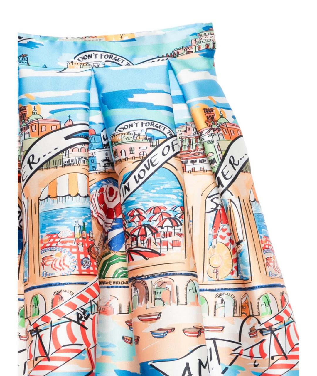 ALESSANDRO ENRIQUEZ Мульти юбка миди, фото 2