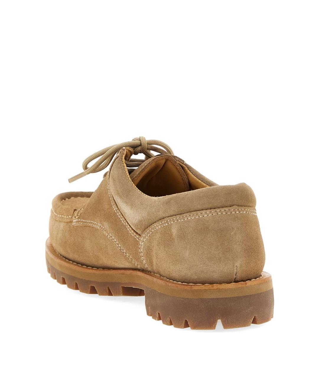 PARABOOT Бежевые кожаные низкие ботинки, фото 4