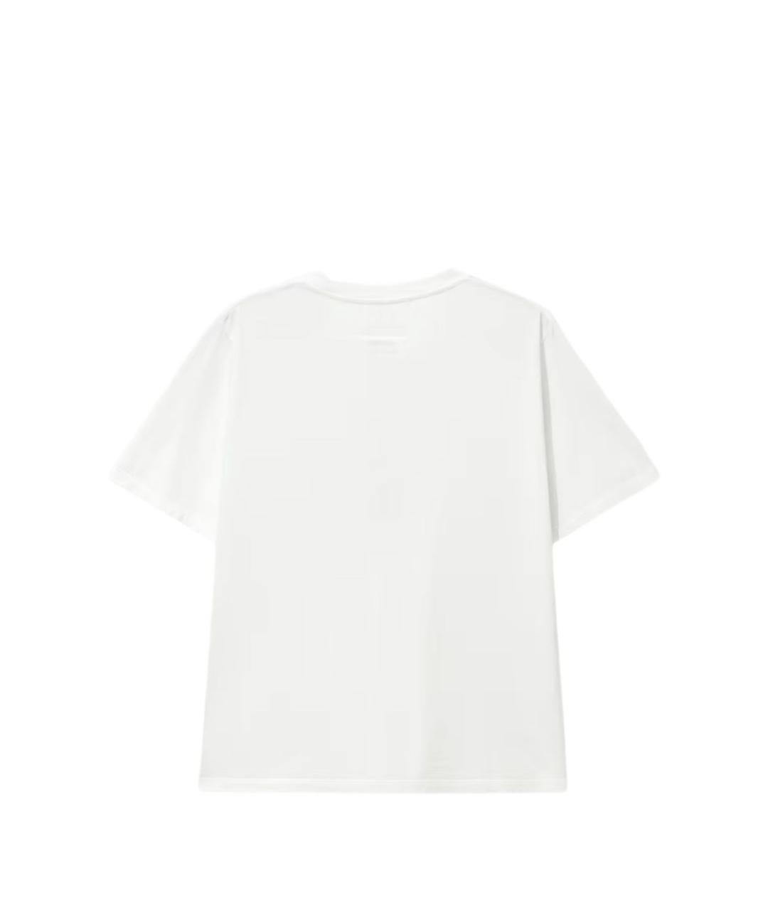 MM6 MAISON MARGIELA Белая хлопковая футболка, фото 2