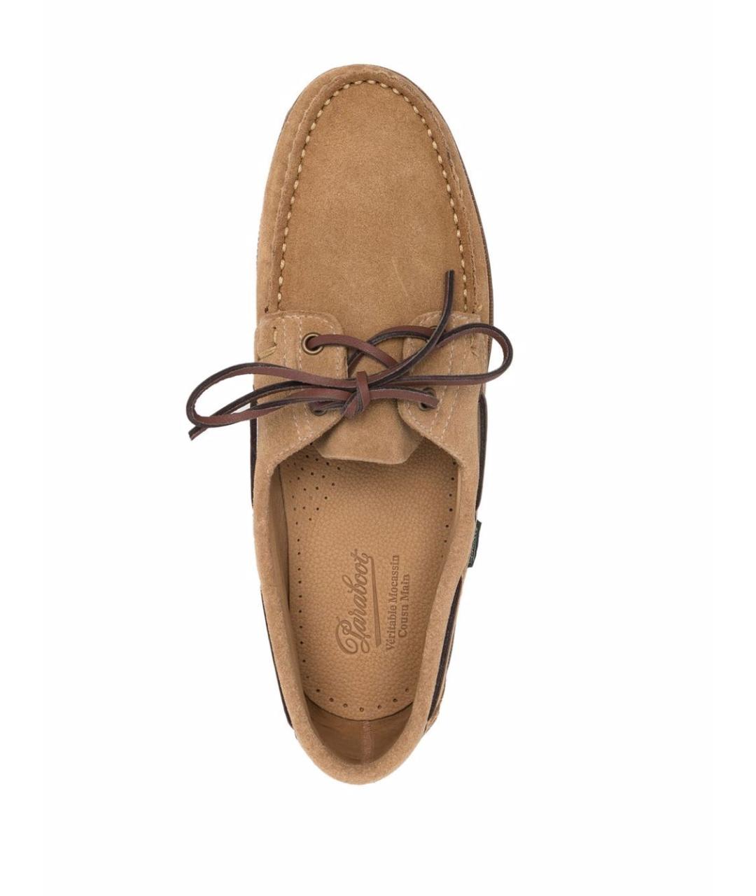 PARABOOT Бежевые замшевые лоферы, фото 2