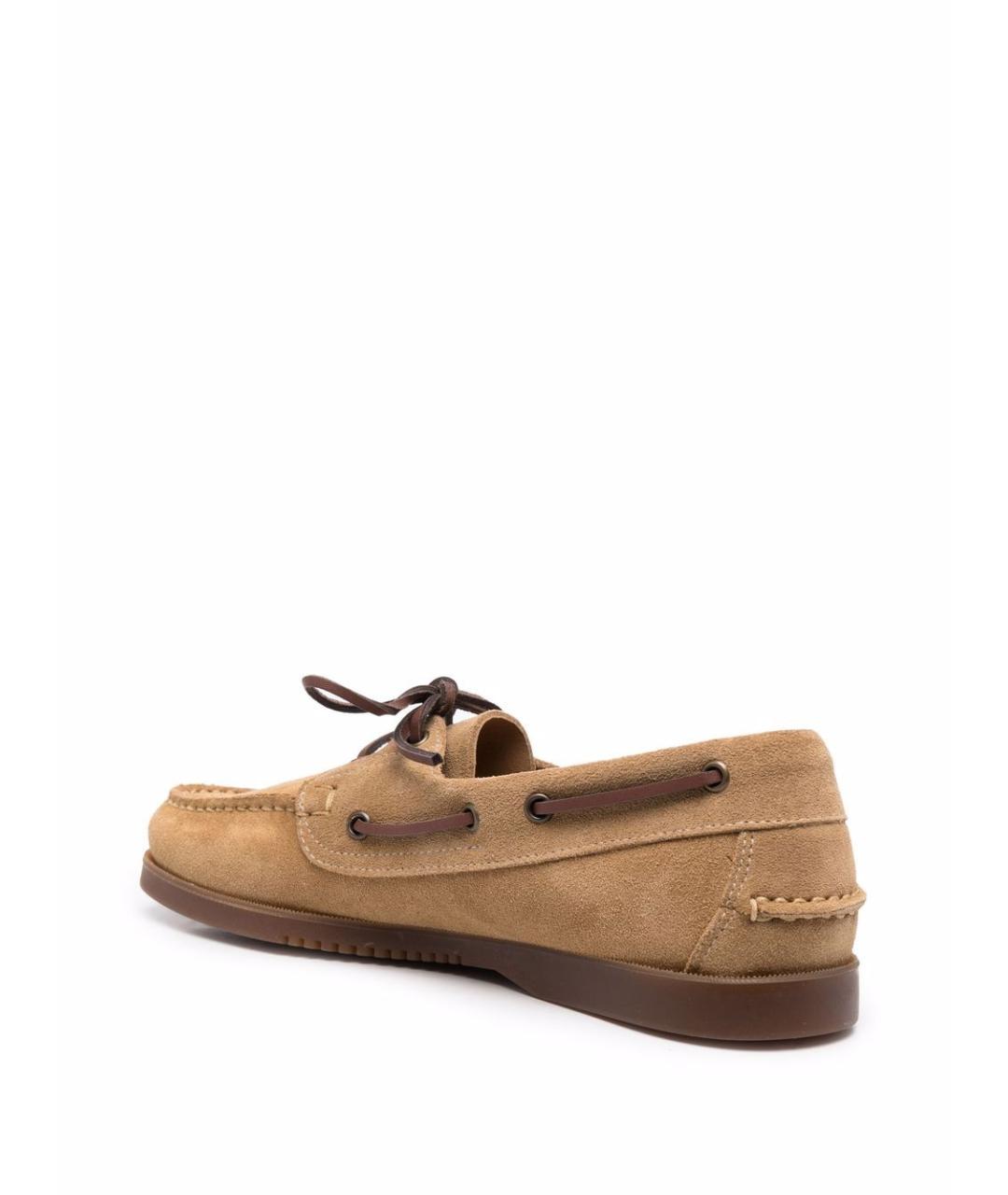 PARABOOT Бежевые замшевые лоферы, фото 3