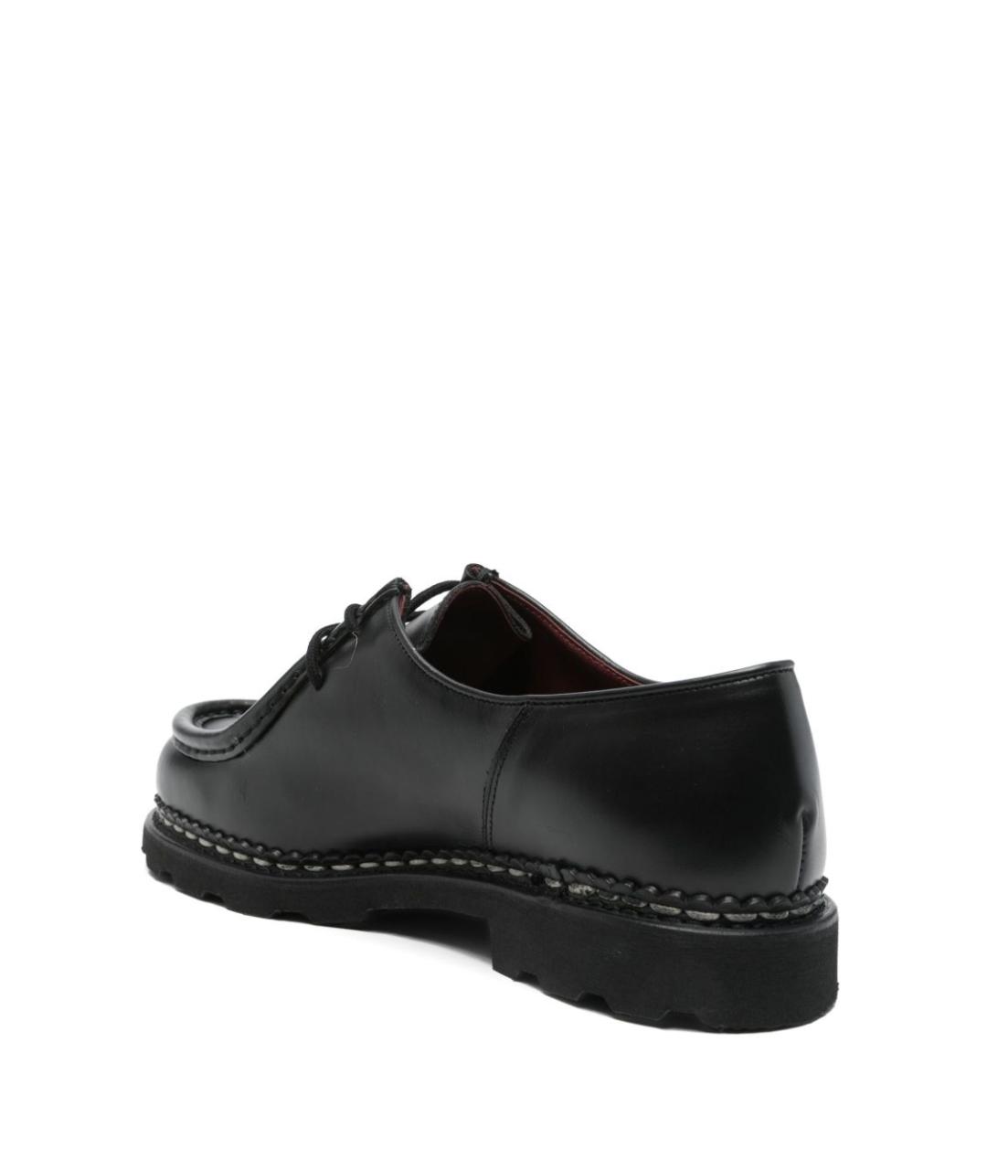 PARABOOT Черные кожаные низкие ботинки, фото 4