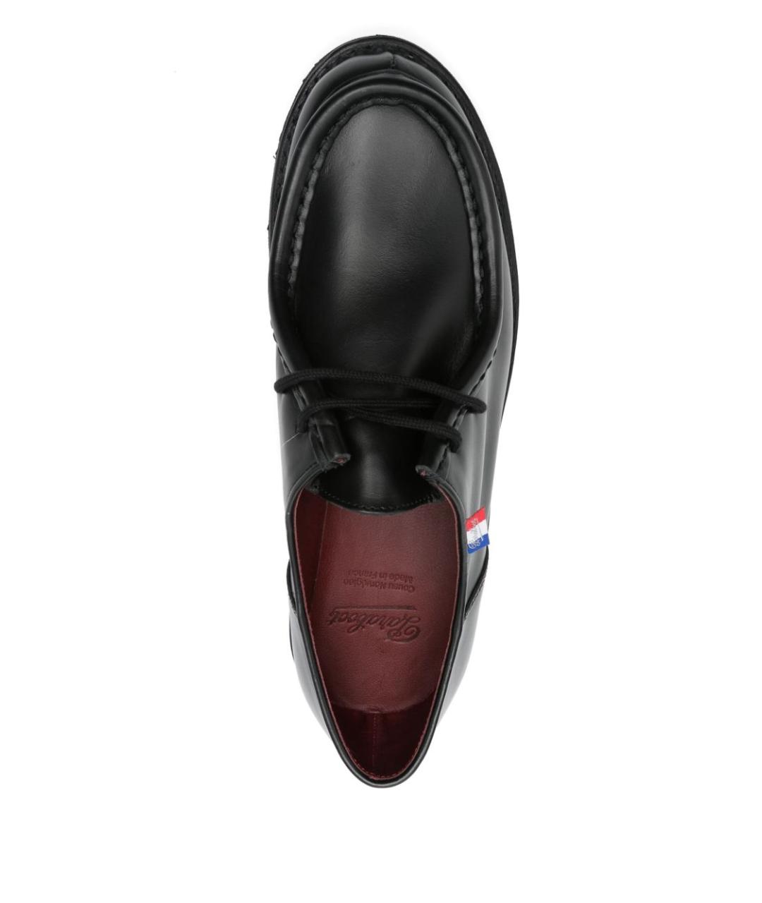 PARABOOT Черные кожаные низкие ботинки, фото 2