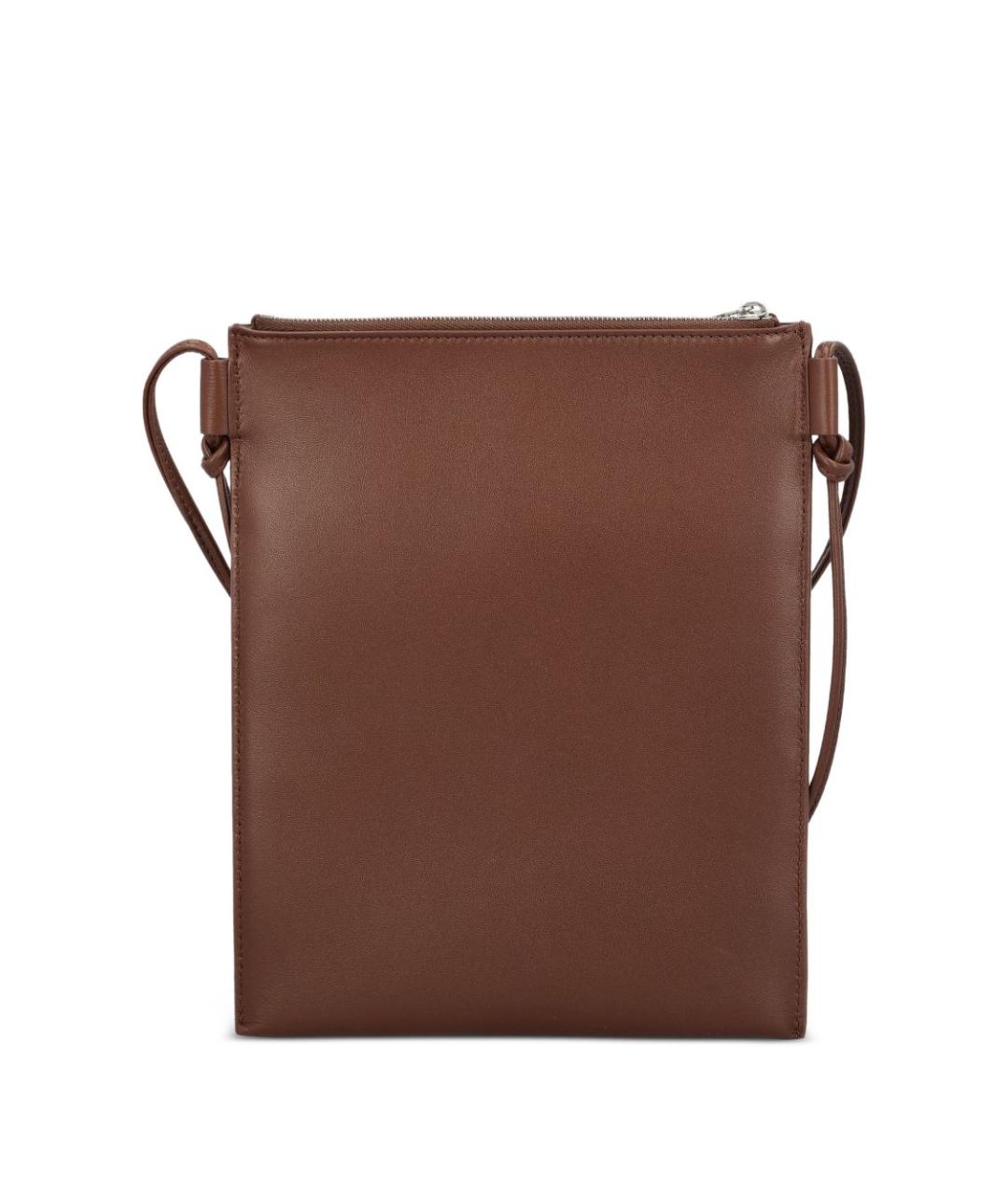 CELINE Коричневая кожаная сумка на плечо, фото 3