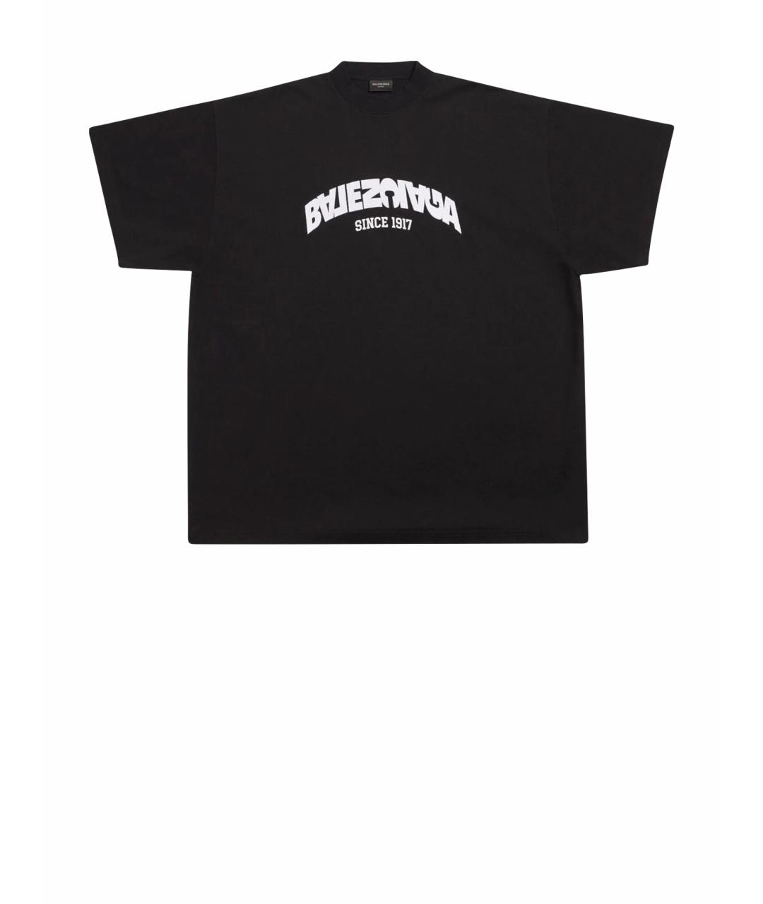 BALENCIAGA Черная футболка, фото 1