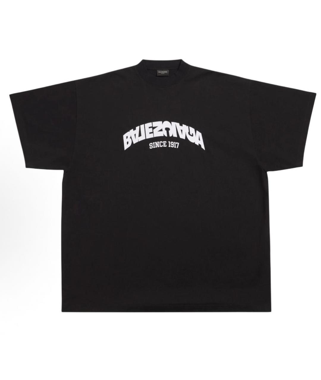 BALENCIAGA Черная футболка, фото 7