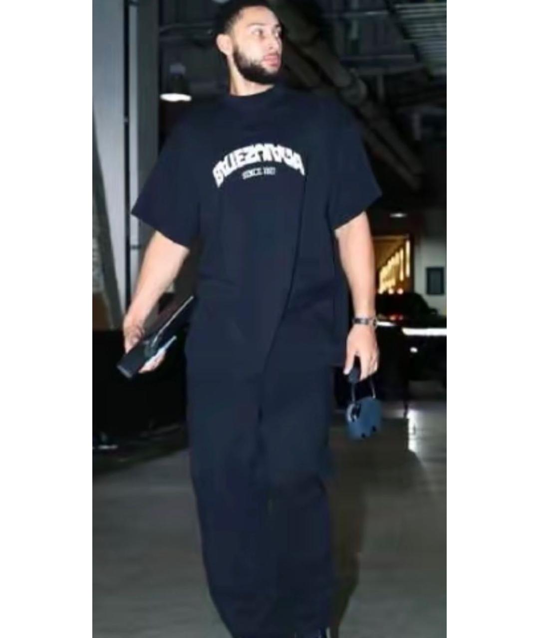 BALENCIAGA Черная футболка, фото 5