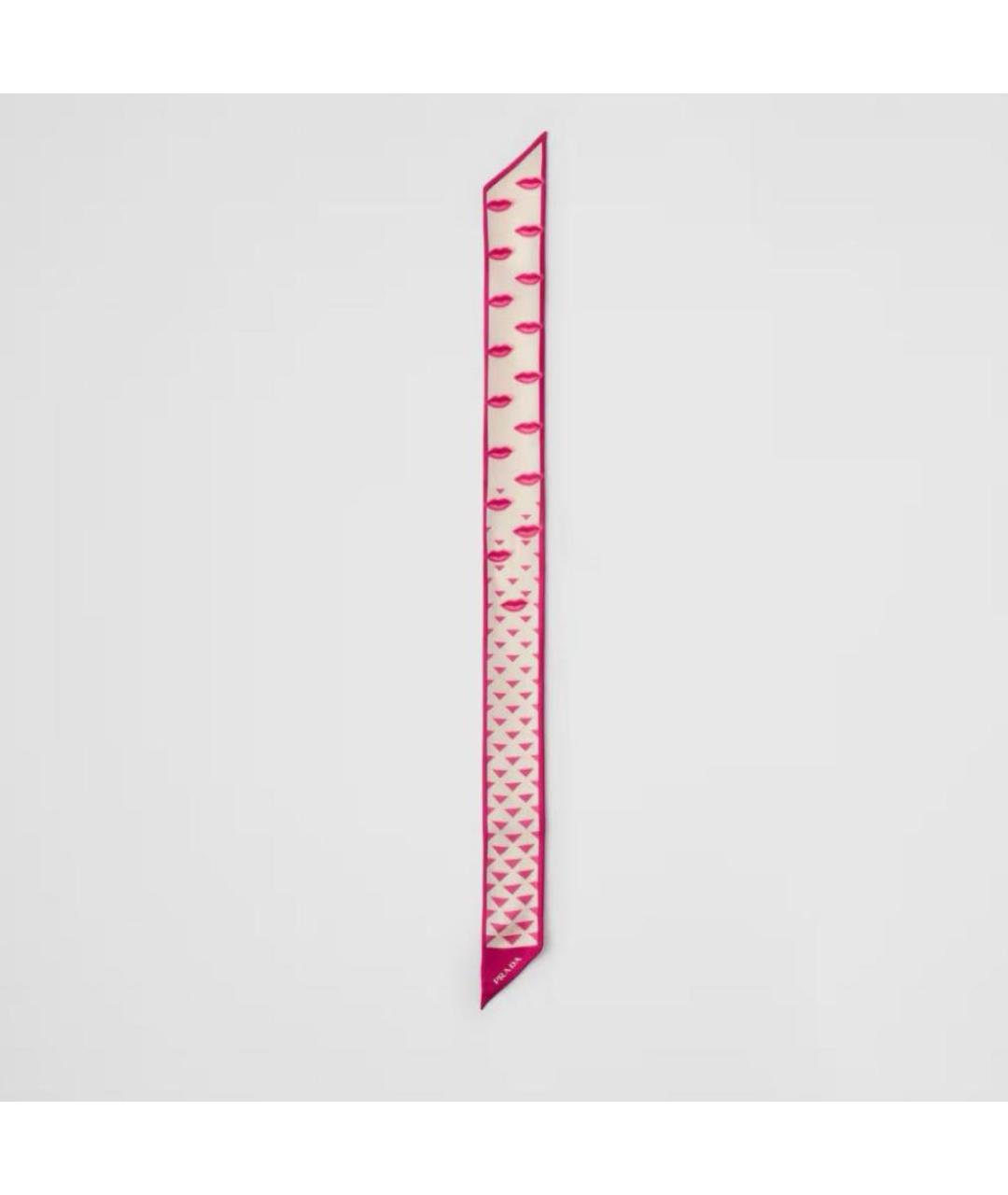 PRADA Розовый шарф, фото 2