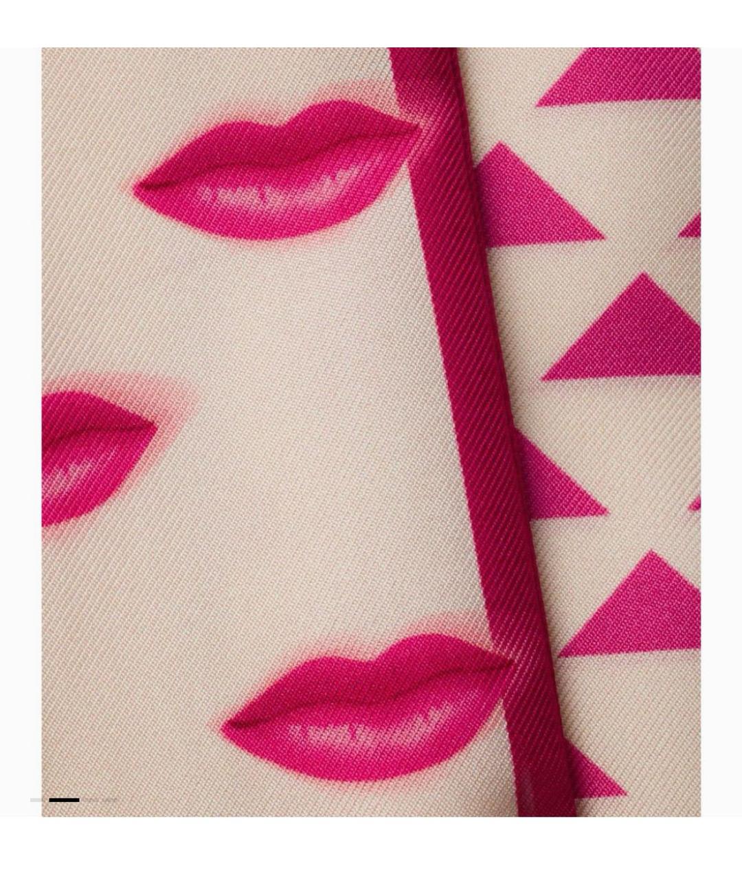 PRADA Розовый шарф, фото 3