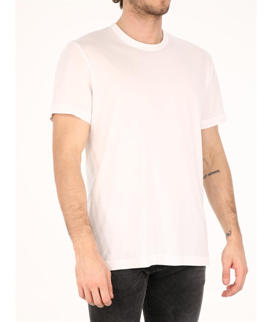 JAMES PERSE Белая хлопковая футболка, фото 2