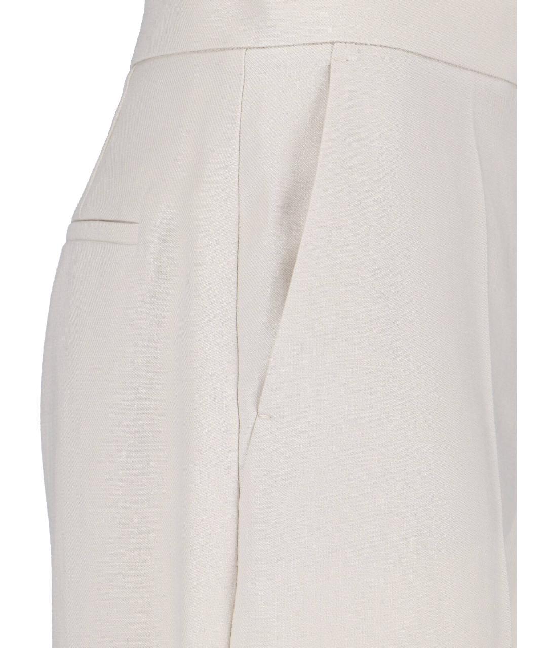 MAX MARA Бежевые льняные кюлоты, фото 4