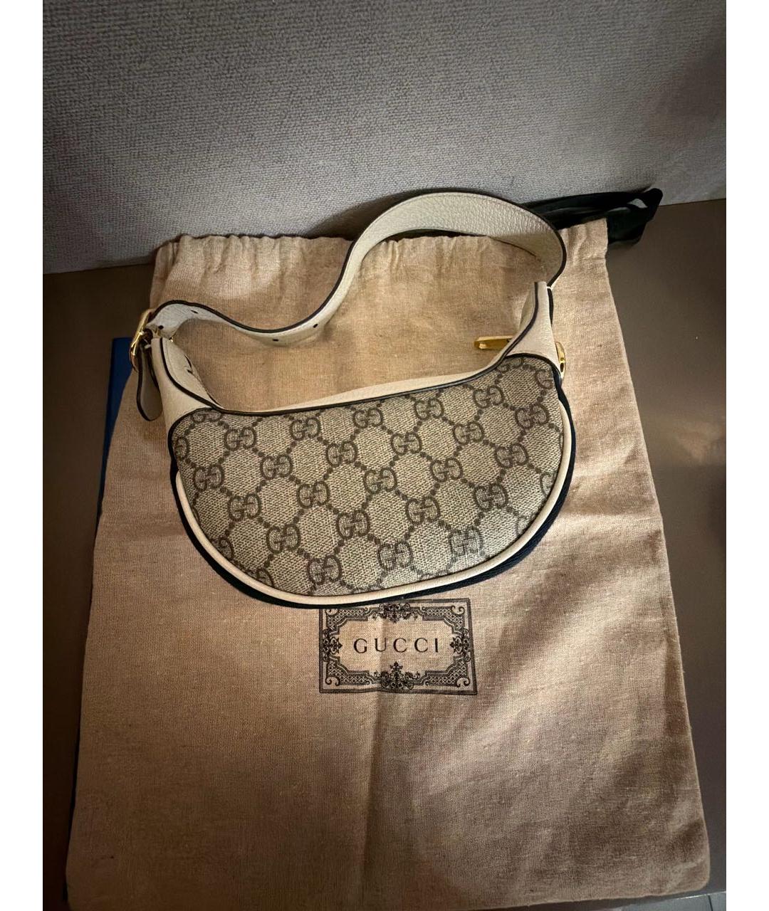 GUCCI Бежевая сумка с короткими ручками, фото 3