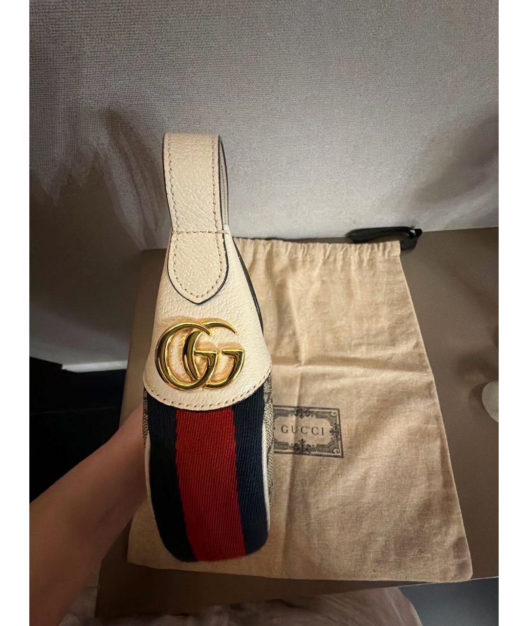 GUCCI Бежевая сумка с короткими ручками, фото 4