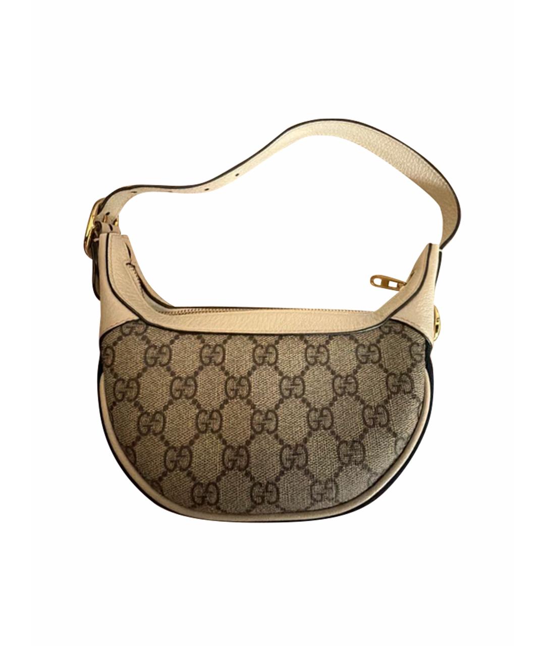 GUCCI Бежевая сумка с короткими ручками, фото 1