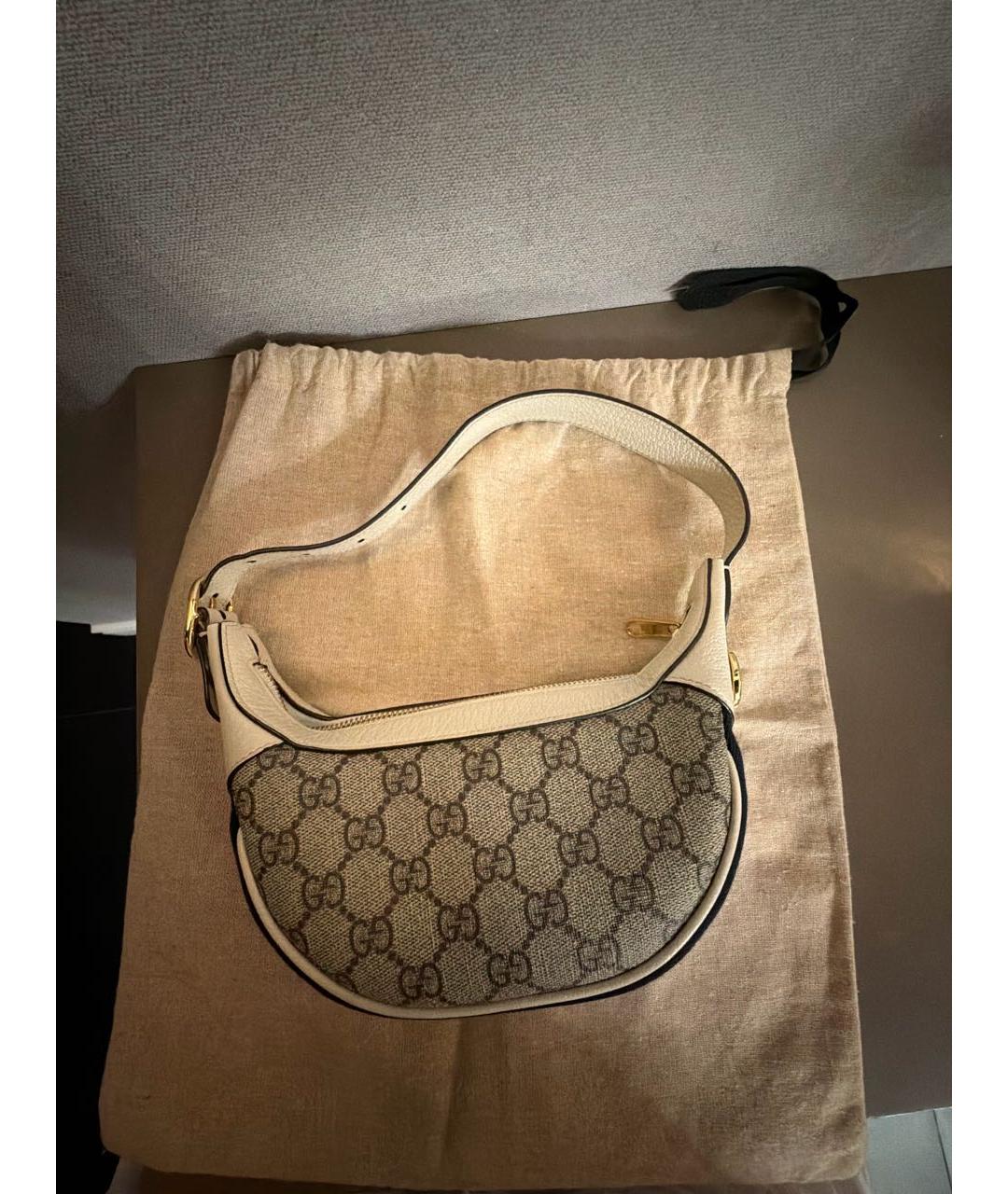 GUCCI Бежевая сумка с короткими ручками, фото 8