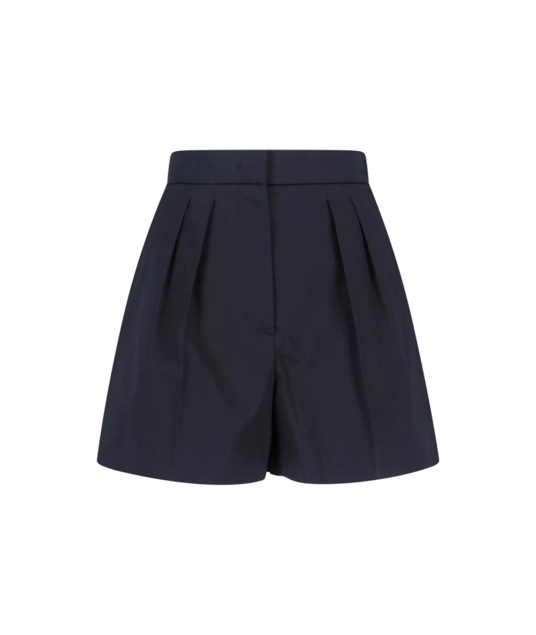 MAX MARA Черные хлопковые шорты, фото 1