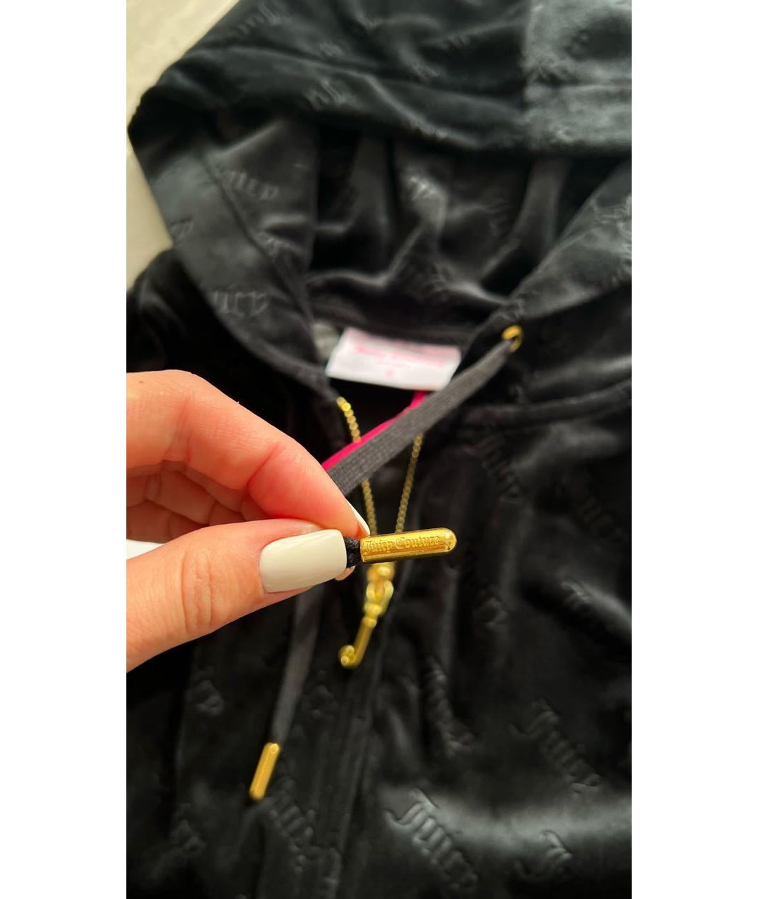 JUICY COUTURE Черный велюровый спортивные костюмы, фото 6