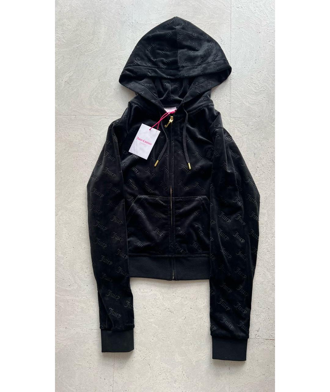 JUICY COUTURE Черный велюровый спортивные костюмы, фото 3