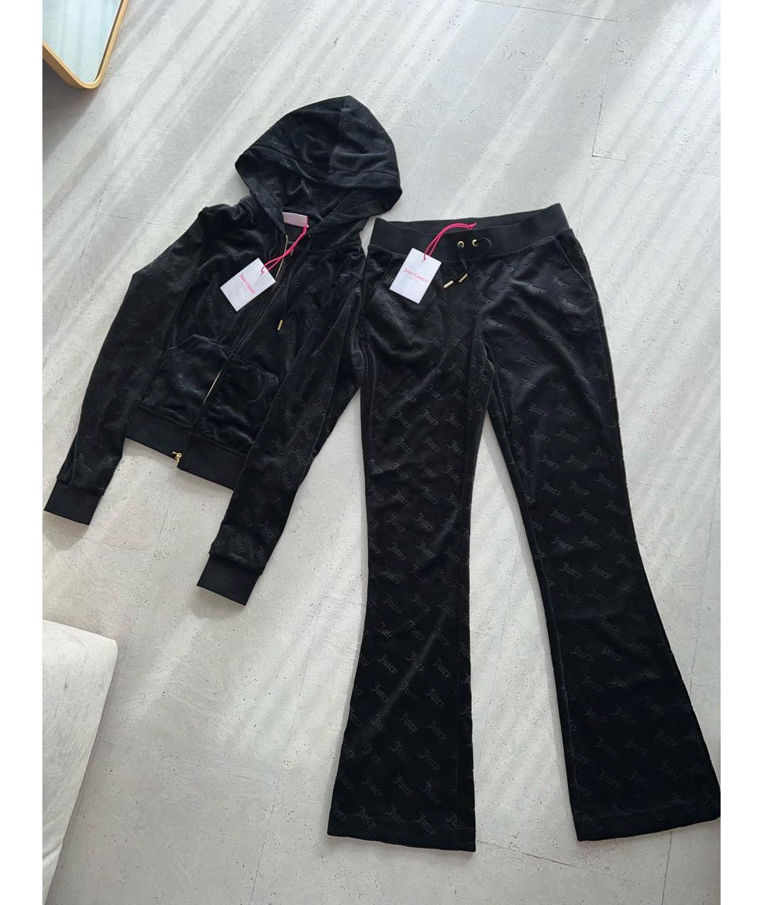 JUICY COUTURE Черный велюровый спортивные костюмы, фото 2