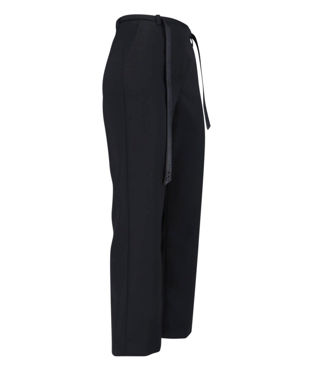 DIESEL Черные полиэстеровые прямые брюки, фото 3
