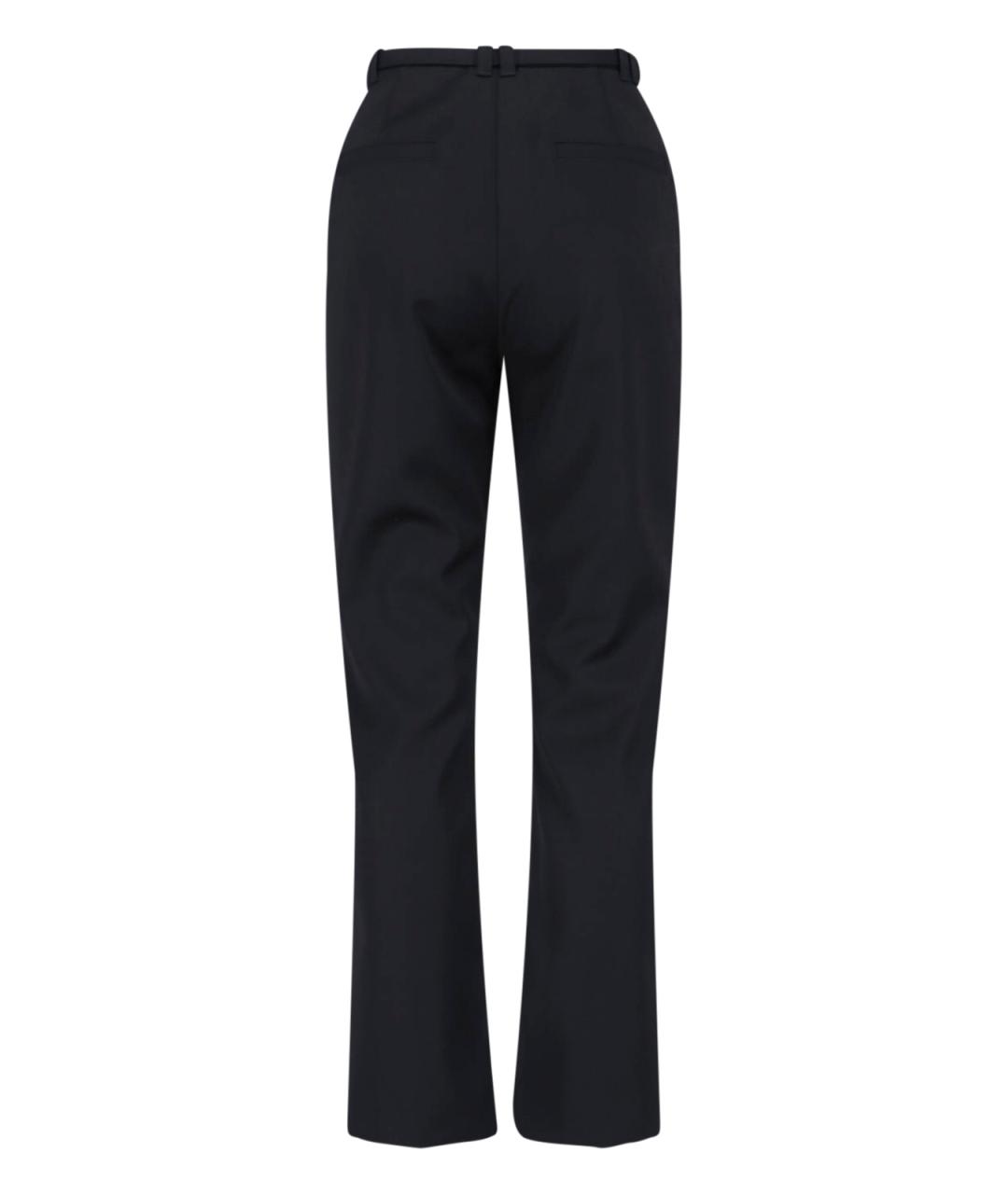 DIESEL Черные полиэстеровые прямые брюки, фото 2