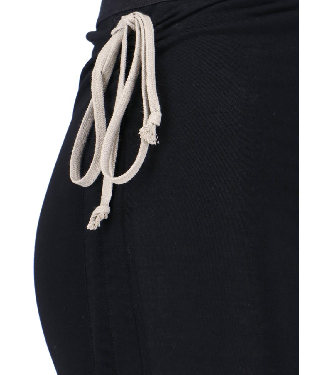 RICK OWENS Черная хлопковая юбка макси, фото 5