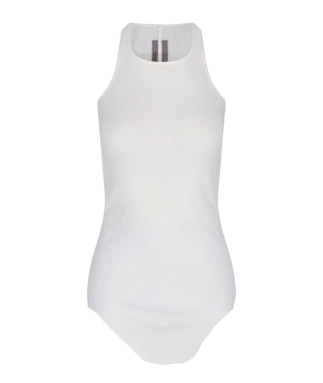 RICK OWENS Белая хлопковая майка, фото 1