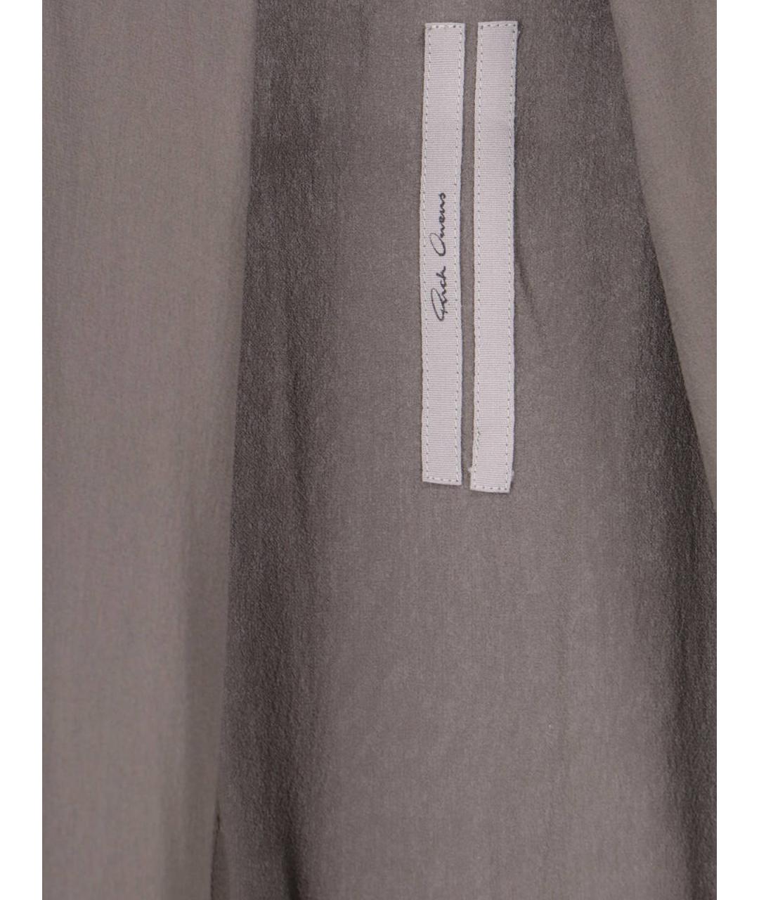 RICK OWENS Коричневое шелковое вечернее платье, фото 5