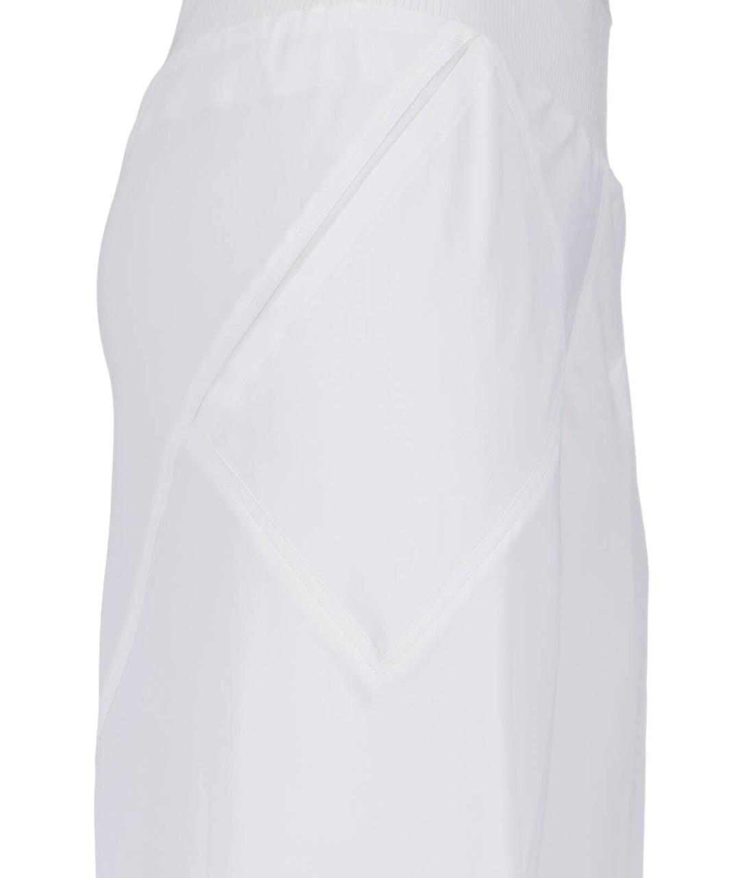 RICK OWENS Белые ацетатные прямые брюки, фото 4