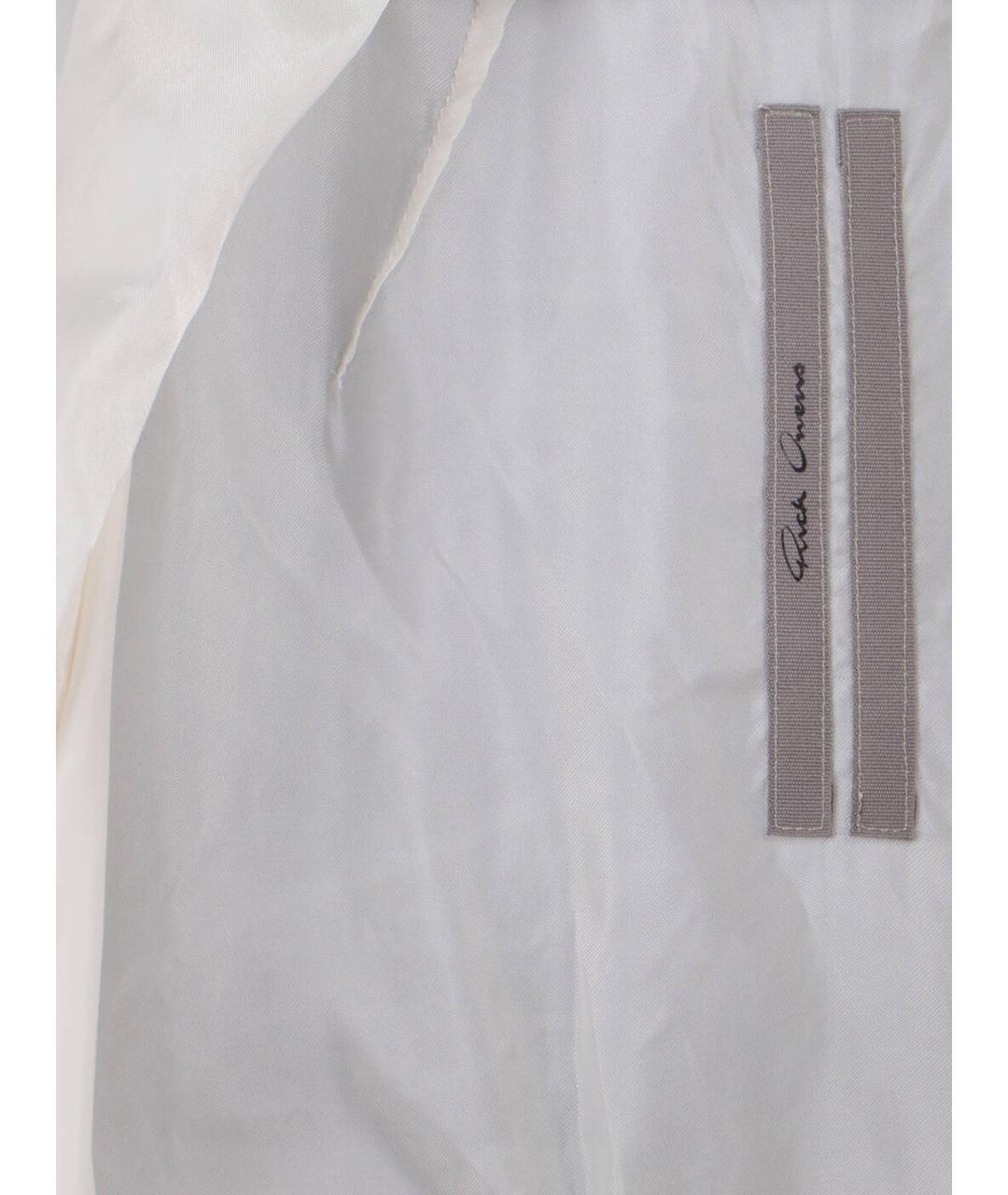 RICK OWENS Белое вискозное вечернее платье, фото 4