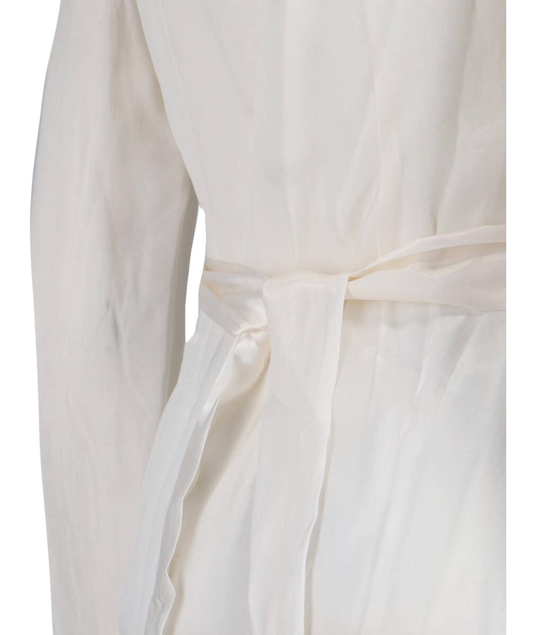 RICK OWENS Белое вискозное вечернее платье, фото 5