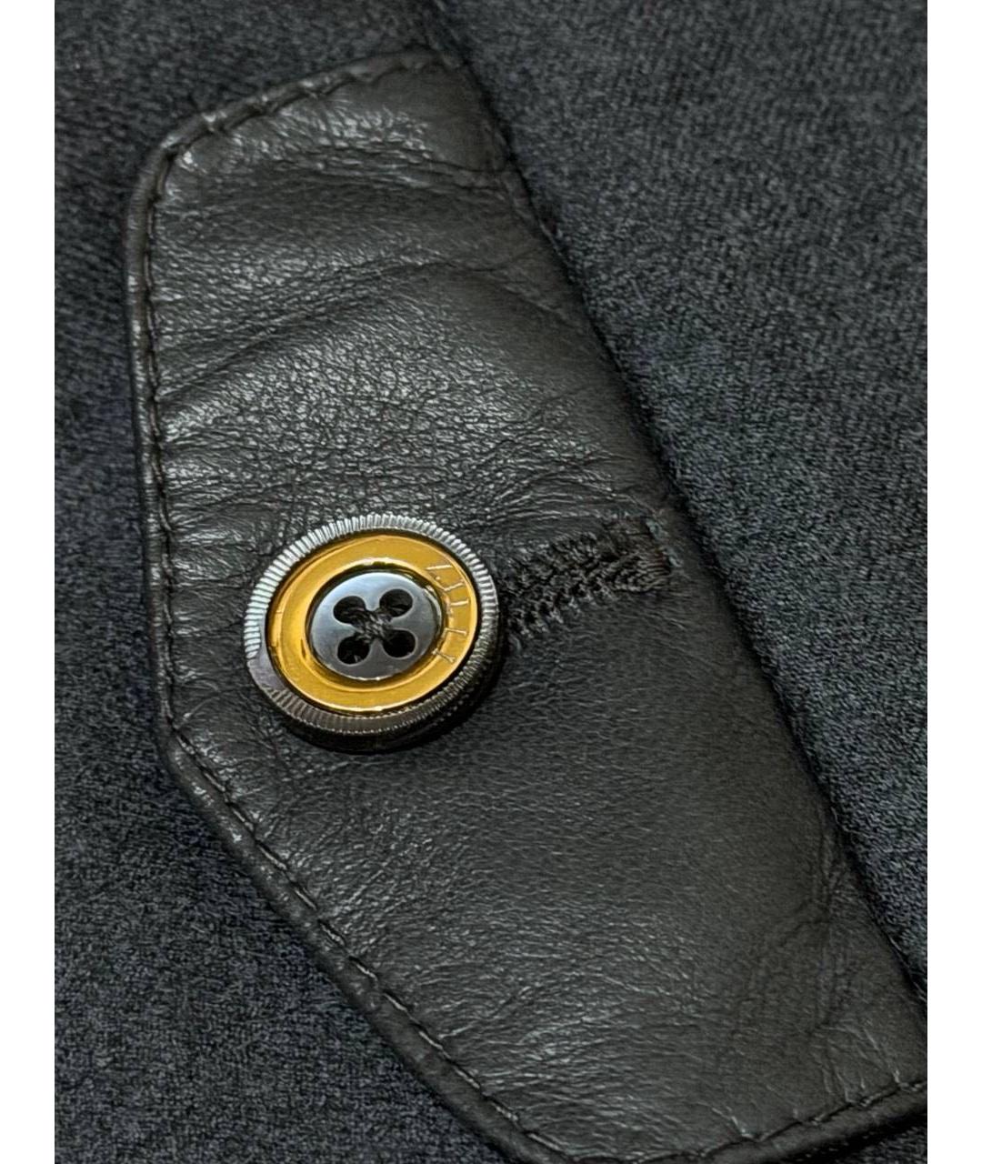 ZILLI Серые шерстяные брюки чинос, фото 6