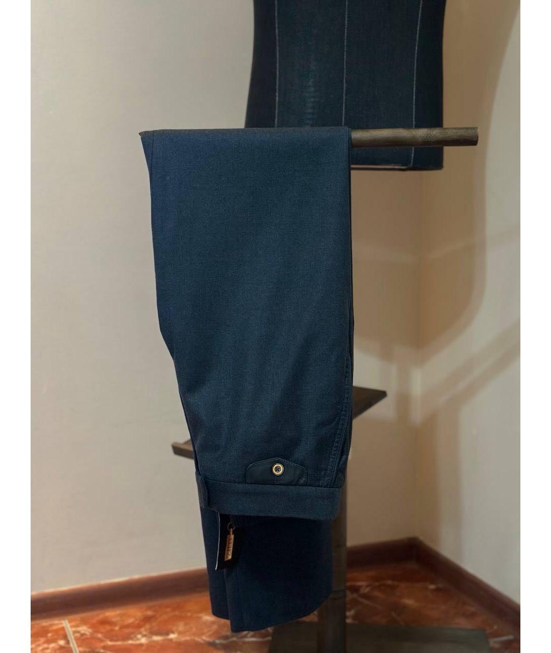 ZILLI Серые шерстяные брюки чинос, фото 3