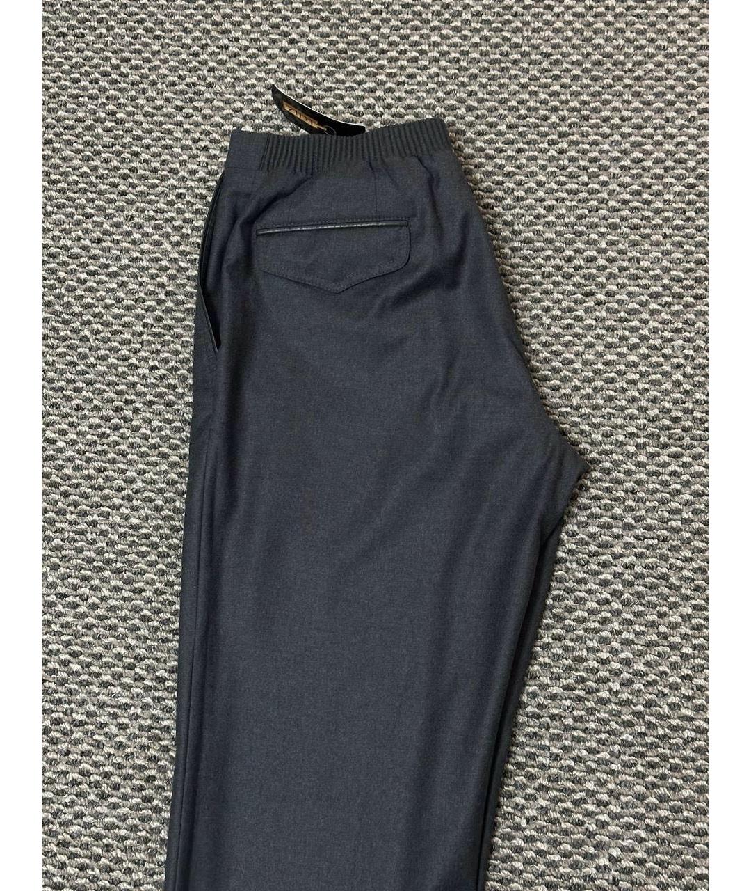 ZILLI Серые шерстяные брюки чинос, фото 5
