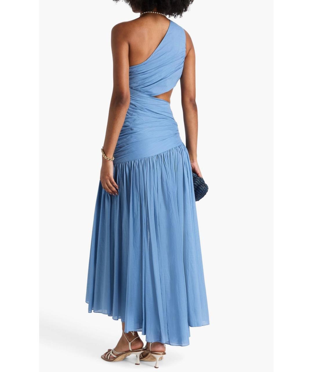 ZIMMERMANN Голубое хлопковое коктейльное платье, фото 3