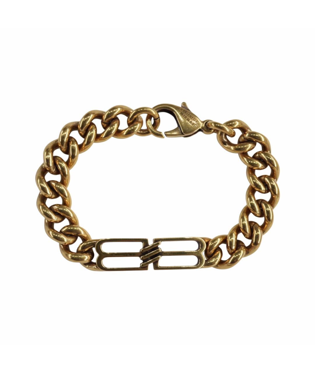 BALENCIAGA Золотой латунный браслет, фото 1