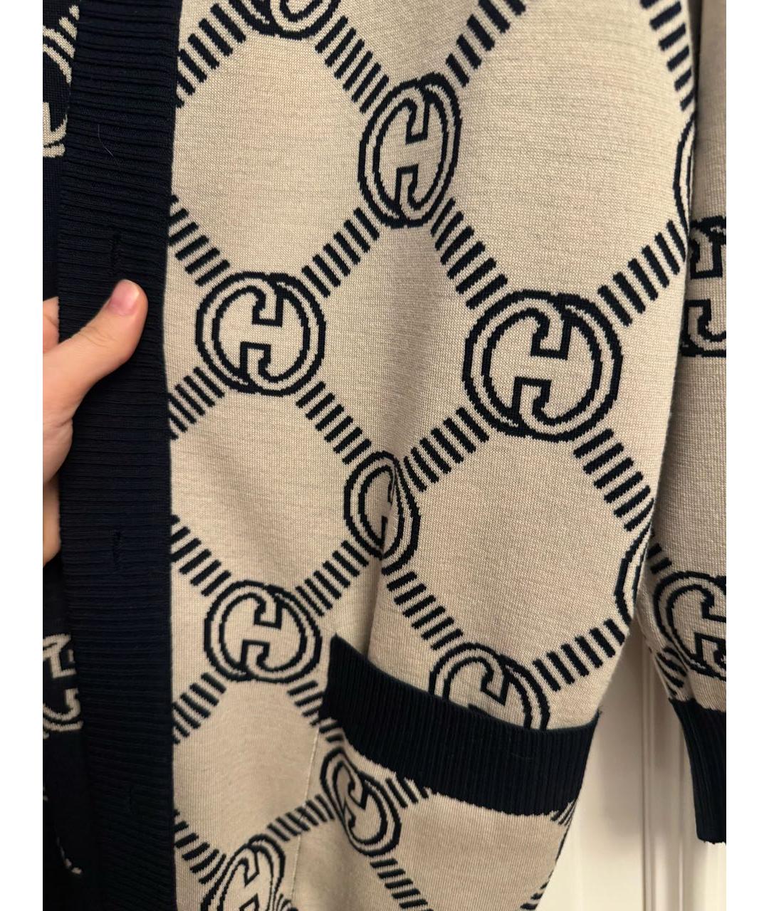 GUCCI Мульти шерстяной кардиган, фото 5