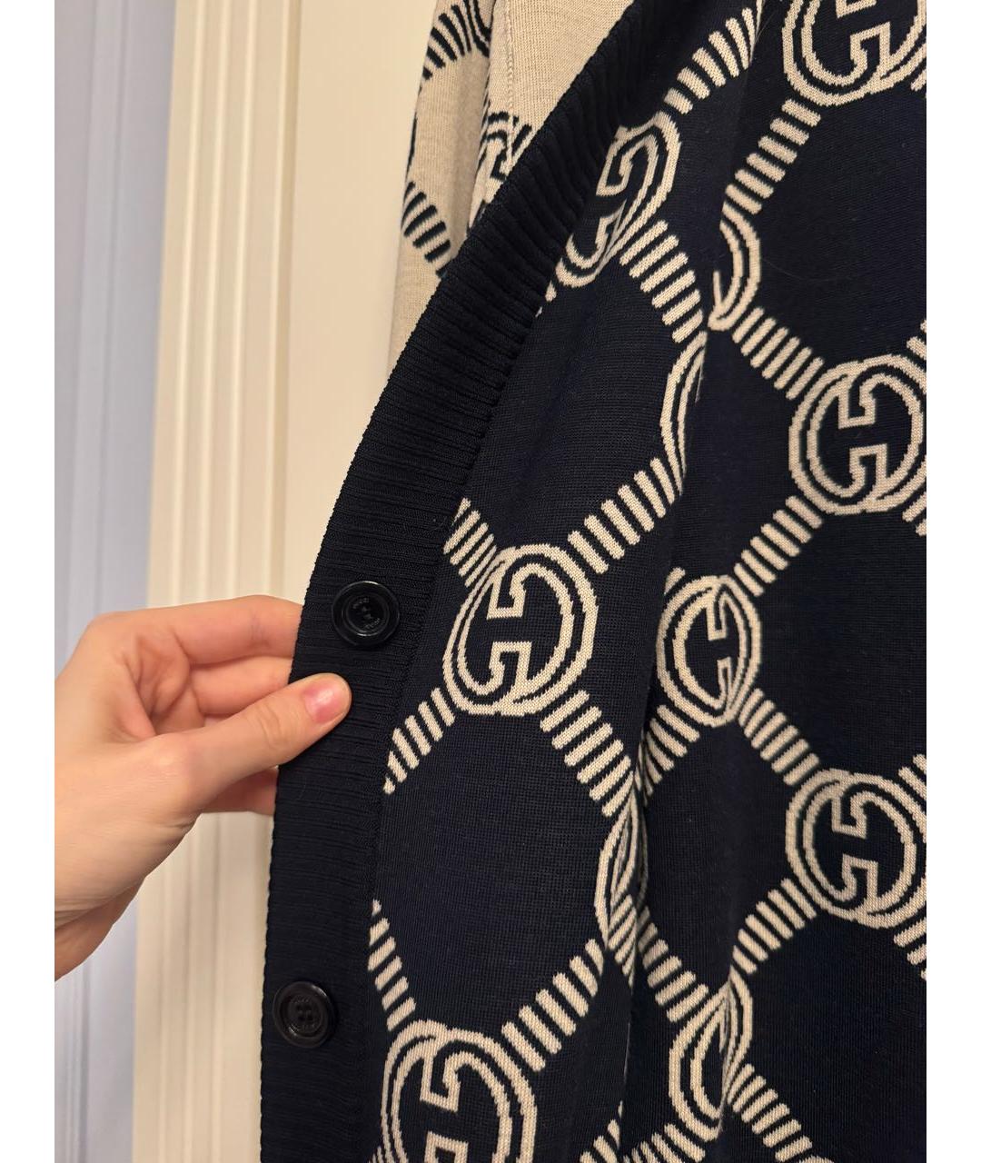 GUCCI Мульти шерстяной кардиган, фото 4