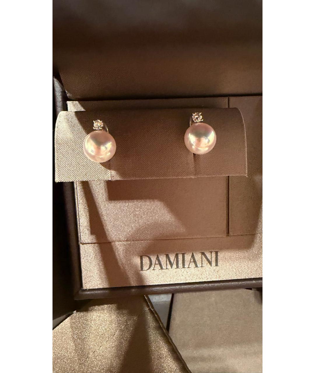 DAMIANI Белые жемчужные серьги, фото 5